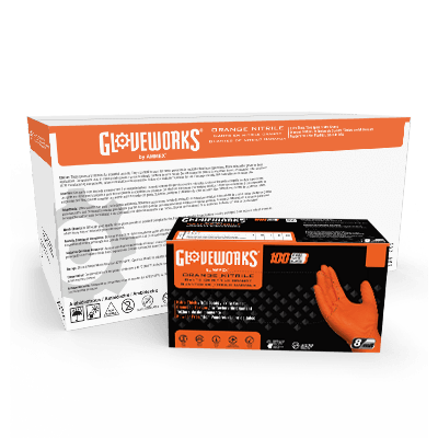 GWON Orange Nitrile Gloves